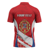 Poland-Lithuania Personalized Zipper Polo Shirt Heraldic Eagle and Vytis Historical