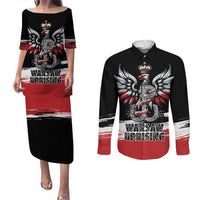 Warsaw Uprising 1944 Couples Matching Puletasi and Long Sleeve Button Shirt Polska Walczy Kotwica