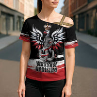 Warsaw Uprising 1944 Cross Shoulder Shirt Polska Walczy Kotwica