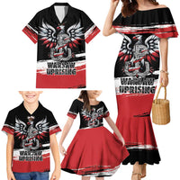 Warsaw Uprising 1944 Family Matching Mermaid Dress and Hawaiian Shirt Polska Walczy Kotwica