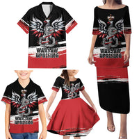 Warsaw Uprising 1944 Family Matching Puletasi and Hawaiian Shirt Polska Walczy Kotwica