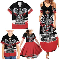 Warsaw Uprising 1944 Family Matching Summer Maxi Dress and Hawaiian Shirt Polska Walczy Kotwica