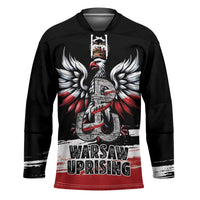 Warsaw Uprising 1944 Hockey Jersey Polska Walczy Kotwica