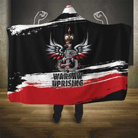 Warsaw Uprising 1944 Hooded Blanket Polska Walczy Kotwica