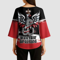 Warsaw Uprising 1944 Kimono Sleeve Blouse Polska Walczy Kotwica