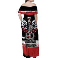 Warsaw Uprising 1944 Off Shoulder Maxi Dress Polska Walczy Kotwica