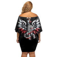 Warsaw Uprising 1944 Off Shoulder Short Dress Polska Walczy Kotwica