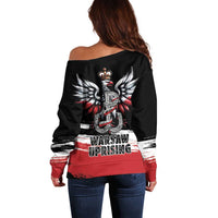 Warsaw Uprising 1944 Off Shoulder Sweater Polska Walczy Kotwica