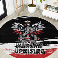 Warsaw Uprising 1944 Round Carpet Polska Walczy Kotwica
