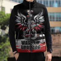 Warsaw Uprising 1944 Sleeveless Puffer Jacket Polska Walczy Kotwica