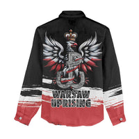 Warsaw Uprising 1944 Women Casual Shirt Polska Walczy Kotwica