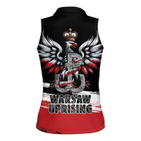 Warsaw Uprising 1944 Women Sleeveless Polo Shirt Polska Walczy Kotwica