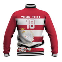 Custom Poland Rugby Baseball Jacket Biało-czerwoni Go Champion