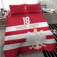 Custom Poland Rugby Bedding Set Biało-czerwoni Go Champion