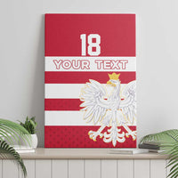 Custom Poland Rugby Canvas Wall Art Biało-czerwoni Go Champion