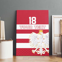 Custom Poland Rugby Canvas Wall Art Biało-czerwoni Go Champion
