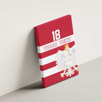 Custom Poland Rugby Canvas Wall Art Biało-czerwoni Go Champion