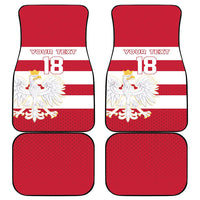 Custom Poland Rugby Car Mats Biało-czerwoni Go Champion