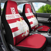 Custom Poland Rugby Car Seat Cover Biało-czerwoni Go Champion