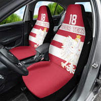Custom Poland Rugby Car Seat Cover Biało-czerwoni Go Champion