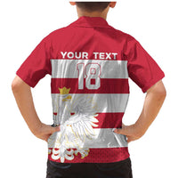 Custom Poland Rugby Family Matching Mermaid Dress and Hawaiian Shirt Biało-czerwoni Go Champion