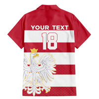 Custom Poland Rugby Family Matching Mermaid Dress and Hawaiian Shirt Biało-czerwoni Go Champion
