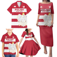 Custom Poland Rugby Family Matching Puletasi and Hawaiian Shirt Biało-czerwoni Go Champion