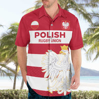 Custom Poland Rugby Hawaiian Shirt Biało-czerwoni Go Champion