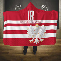 Custom Poland Rugby Hooded Blanket Biało-czerwoni Go Champion