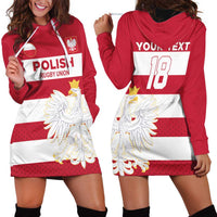 Custom Poland Rugby Hoodie Dress Biało-czerwoni Go Champion