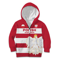 Custom Poland Rugby Kid Hoodie Biało-czerwoni Go Champion