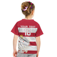 Custom Poland Rugby Kid T Shirt Biało-czerwoni Go Champion