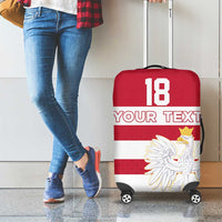 Custom Poland Rugby Luggage Cover Biało-czerwoni Go Champion
