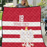 Custom Poland Rugby Quilt Biało-czerwoni Go Champion