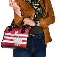 Custom Poland Rugby Shoulder Handbag Biało-czerwoni Go Champion