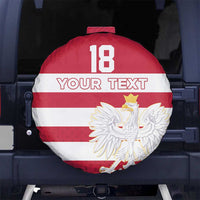 Custom Poland Rugby Spare Tire Cover Biało-czerwoni Go Champion