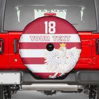 Custom Poland Rugby Spare Tire Cover Biało-czerwoni Go Champion