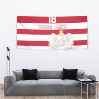 Custom Poland Rugby Tapestry Biało-czerwoni Go Champion