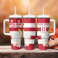 Custom Poland Rugby Tumbler With Handle Biało-czerwoni Go Champion