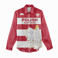 Custom Poland Rugby Women Casual Shirt Biało-czerwoni Go Champion