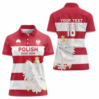 Custom Poland Rugby Women Polo Shirt Biało-czerwoni Go Champion