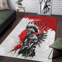 Polish Winged Hussar Area Rug Grunge Style