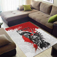 Polish Winged Hussar Area Rug Grunge Style