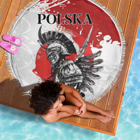 Polish Winged Hussar Beach Blanket Grunge Style