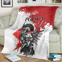 Polish Winged Hussar Blanket Grunge Style
