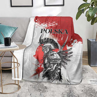 Polish Winged Hussar Blanket Grunge Style