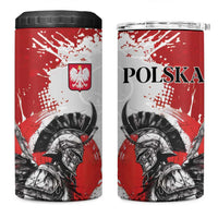 Polish Winged Hussar 4 in 1 Can Cooler Tumbler Grunge Style