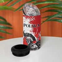 Polish Winged Hussar 4 in 1 Can Cooler Tumbler Grunge Style