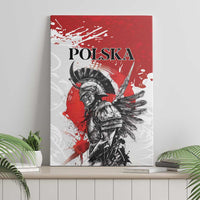 Polish Winged Hussar Canvas Wall Art Grunge Style