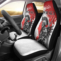 Polish Winged Hussar Car Seat Cover Grunge Style